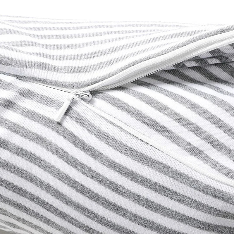 Custom Logo Striped Plain Color With Hood Microbeads U-Shaped Pillow For Napping